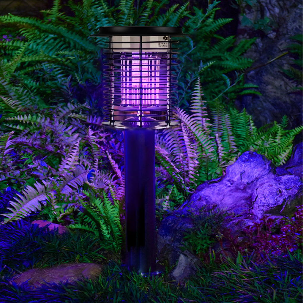 Vandtæt USB-solcelle dobbelt lys frekvens vibration myggedræber lampe