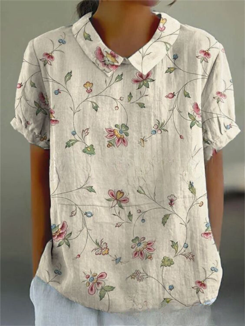Blomstrende Bluse – Let og Luftig med Legende Blomsterprint