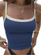 Trendy Strikket Sommertop | Ærmeløs og Backless Crop