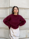 Florine-sweater med rund hals – Komfortabel og stilren strik til enhver lejlighed