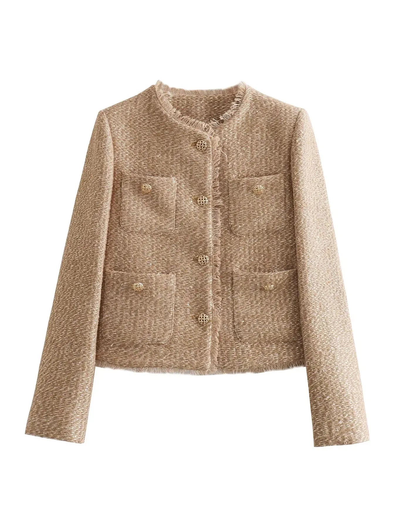 Melinda Tweed-Blazer – Klassisk med Et Strejf af Coolness