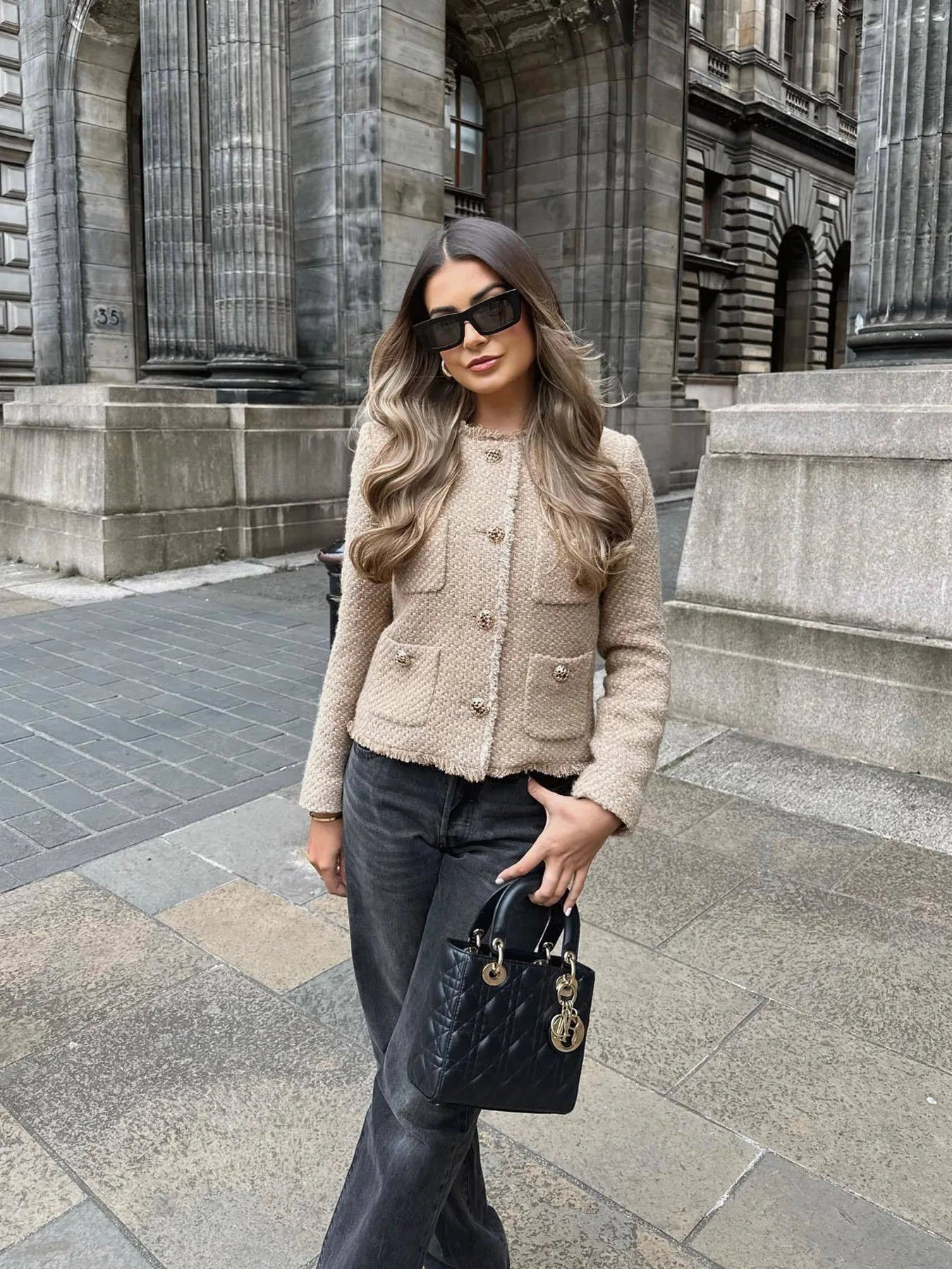 Melinda Tweed-Blazer – Klassisk med Et Strejf af Coolness