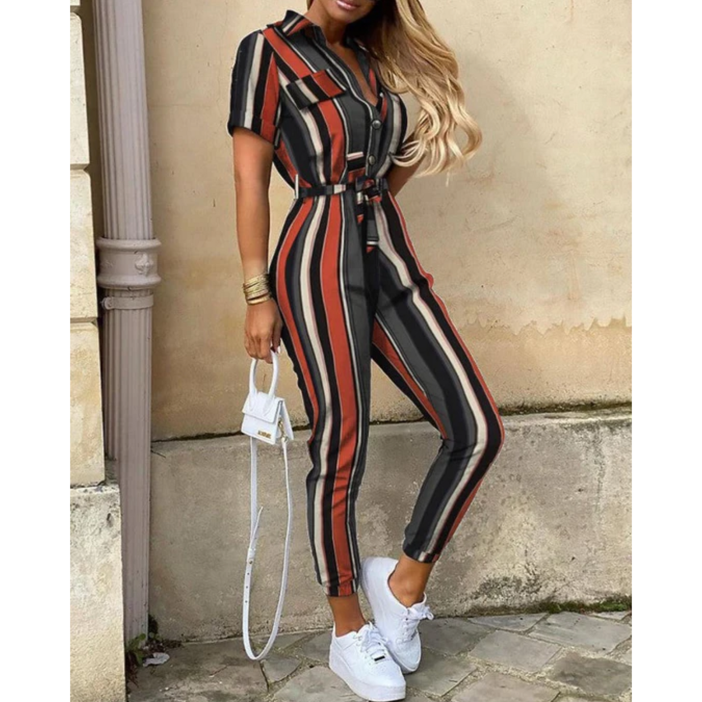 Camila™ | Kortærmet Jumpsuit til Damer | Let og Elegant