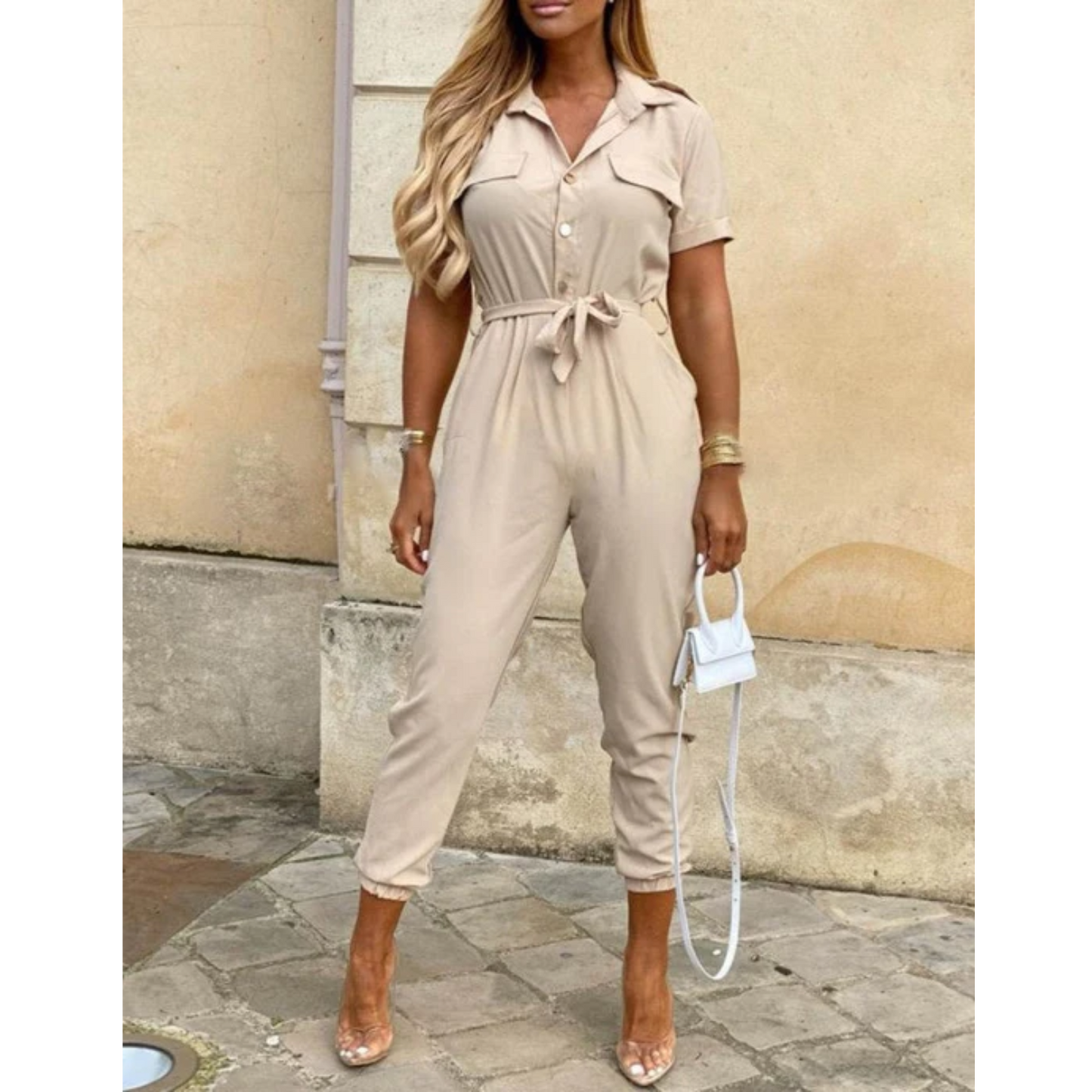 Camila™ | Kortærmet Jumpsuit til Damer | Let og Elegant