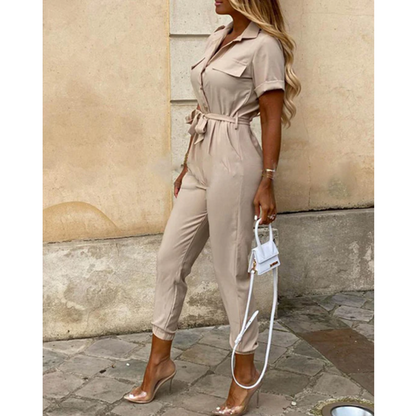Camila™ | Kortærmet Jumpsuit til Damer | Let og Elegant