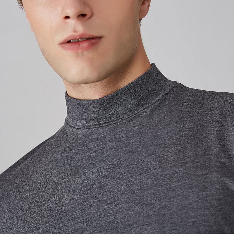 Jude - Slim-fit T-shirt med høj krave til mænd