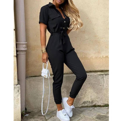Camila™ | Kortærmet Jumpsuit til Damer | Let og Elegant