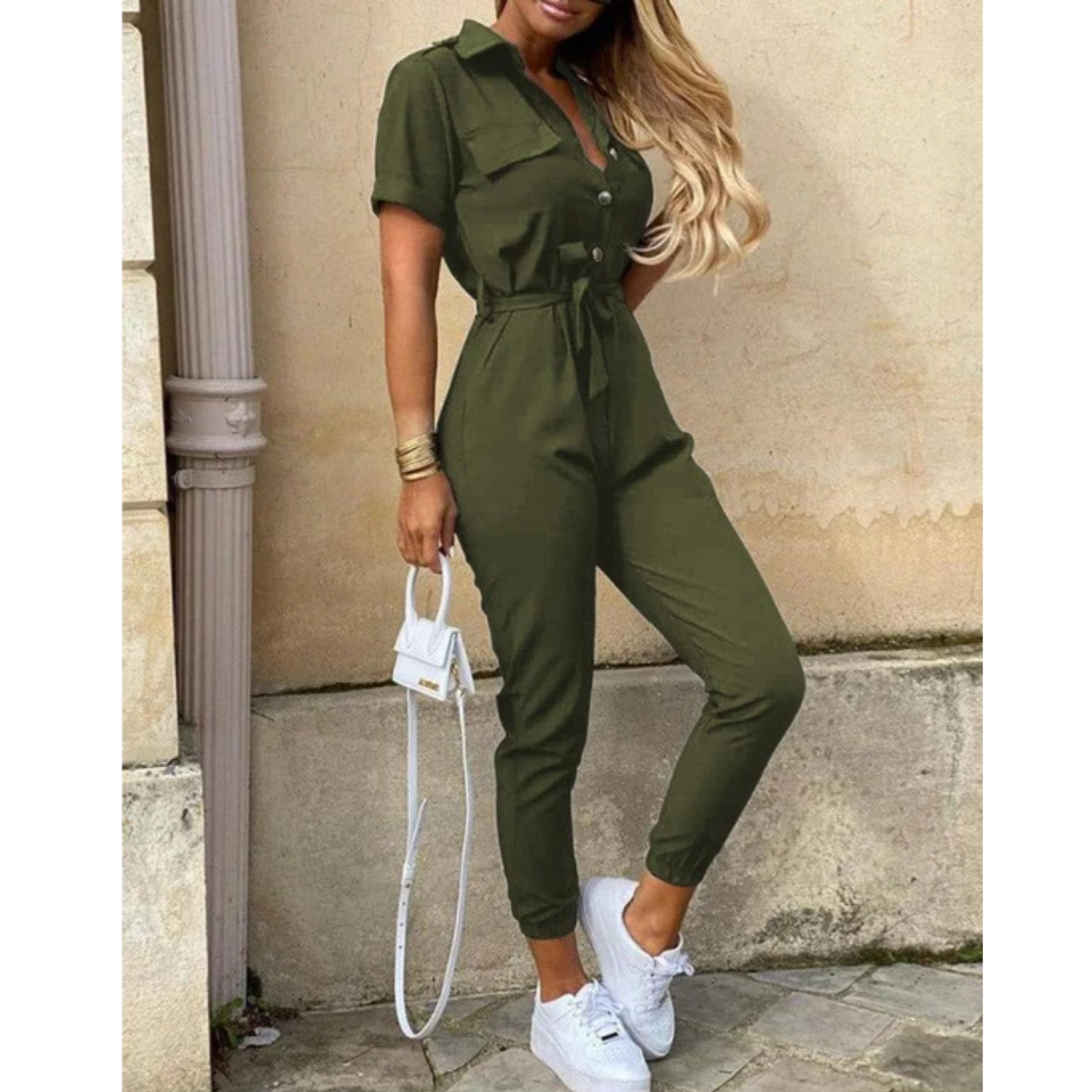 Camila™ | Kortærmet Jumpsuit til Damer | Let og Elegant