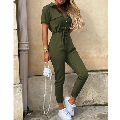 Camila™ | Kortærmet Jumpsuit til Damer | Let og Elegant