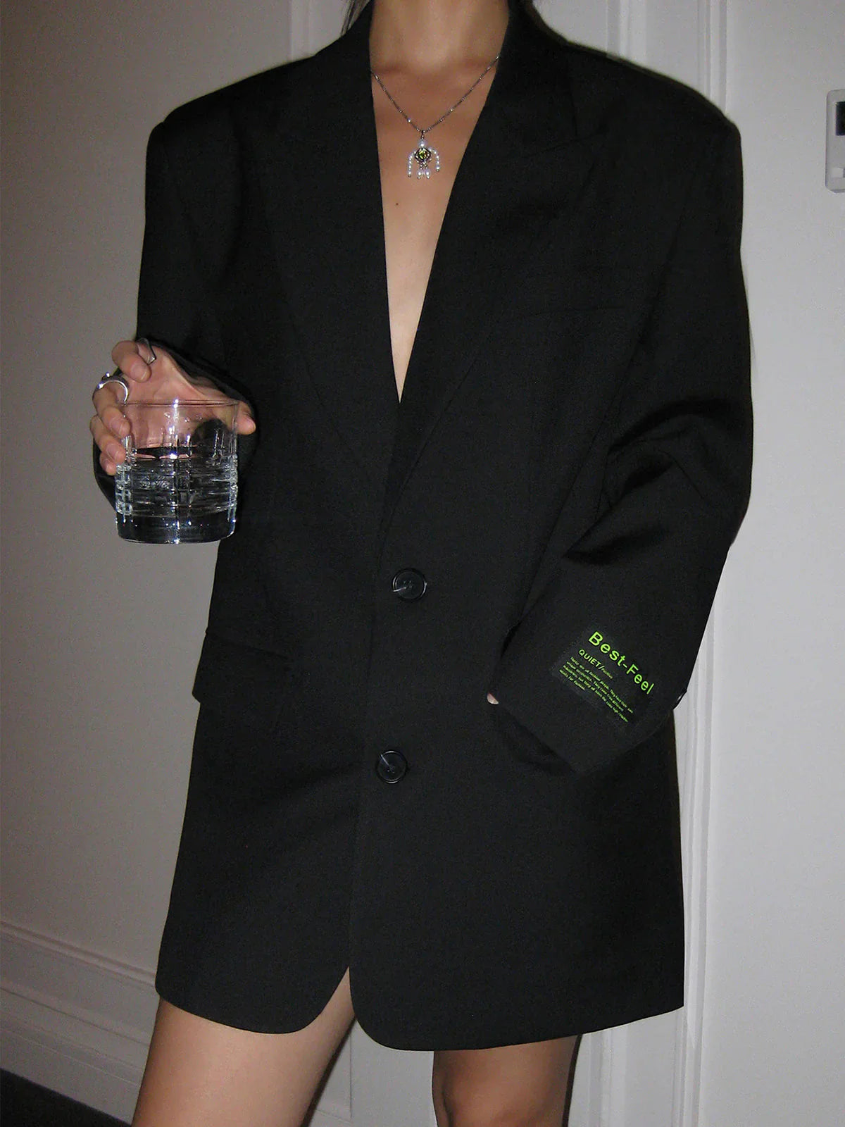 Abigail - Oversized klassisk blazer med lange ærmer og lommer