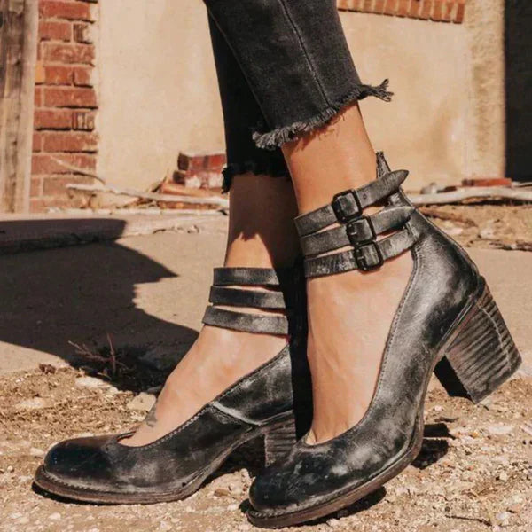 Neda elegante pumps med ankelrem | stilfulde hæle til kvinder