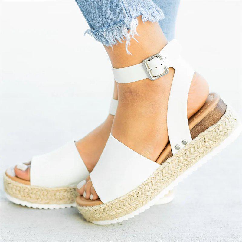 Johanna Espadrille Sandal – Komfortabel Sål og Stilfulde Stropper