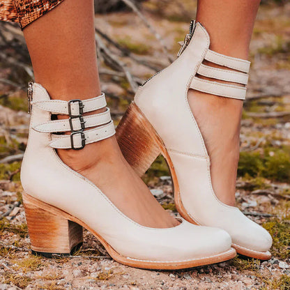 Neda elegante pumps med ankelrem | stilfulde hæle til kvinder