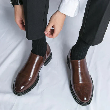 Anxton™ | Herrer Klassiske Ægte Læder Loafers med Elegant Finish