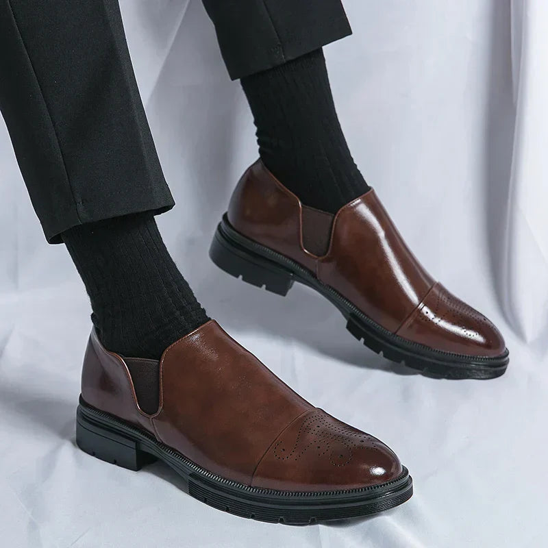 Anxton™ | Herrer Klassiske Ægte Læder Loafers med Elegant Finish